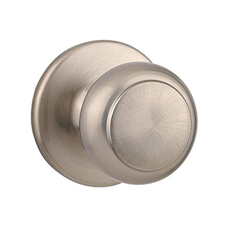 Kwikset Cove Interior Passage Door Knob, Handle For Closet and Hallway Doors, Non-Locking Doorknob in Satin Nickel, with Microban Protection - Image 4