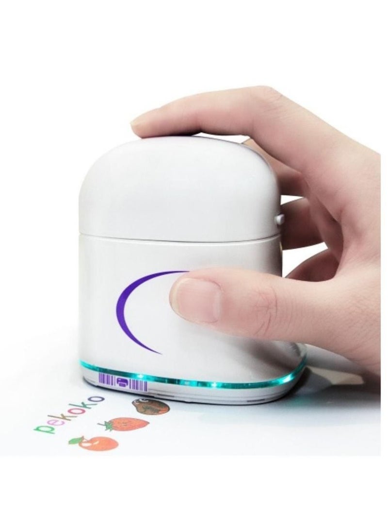 PEKOKO Portable Color Printer with Cartridge All In One Bluetooth Connect App Craft Artsy Mobile Color Printer Logo Printer T-Shirt Printer Mini Color Printer Gift Printer And Tattoo Printer - Image 1