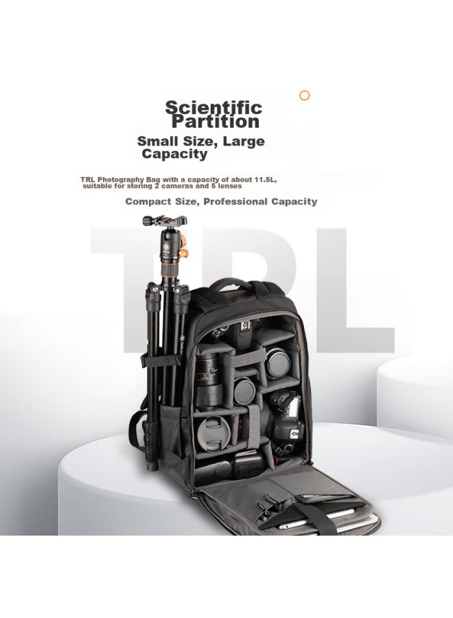 Tarion Camera Backpack, Waterproof Multifunctional Commuter Casual Backpack, Canon Dslr Backpack, Tr-l Black - Image 2