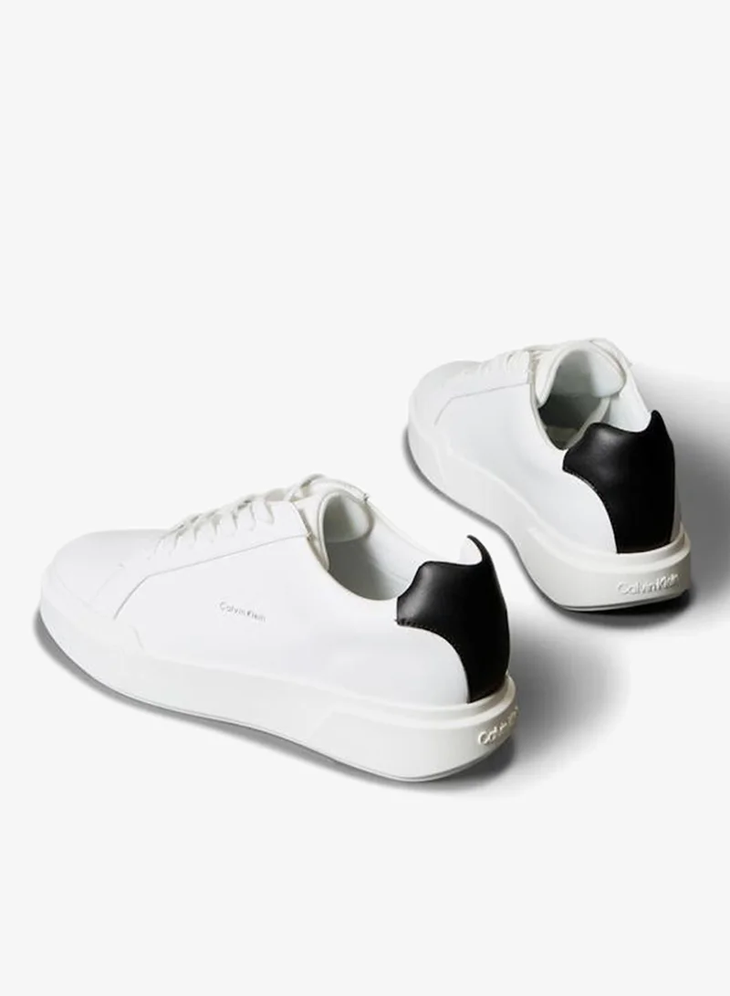 Calvin Klein Jeans Bright White/Black Avenue Low Top Chunky Sneakers for Men | Best Price UAE
