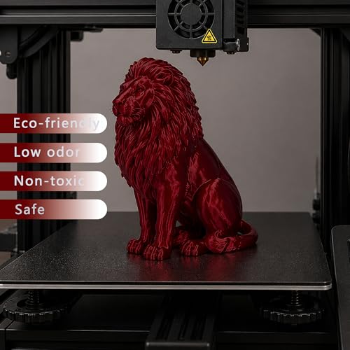 Stronghero3D PLA 3D Printer Filament 1.75mm,Dark red,Ruby red,Net Weight 1kg(2.2lbs) Accuracy +/-0.05mm - Image 4