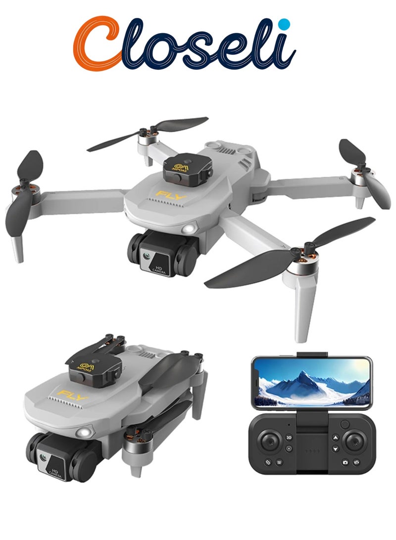 Closeli Foldable Camera Drone with Dual HD Cameras and 2 Batteries, RC Quadcopter with Rechargeable Controller, Intelligent Obstacle Avoidance, Altitude Hold, 360° Flips, Trajectory Flight, One-Key Takeoff Landing, 3 Speed Control, Long Flight Time, App Control for Beginners and Outdoor Use - Image 1