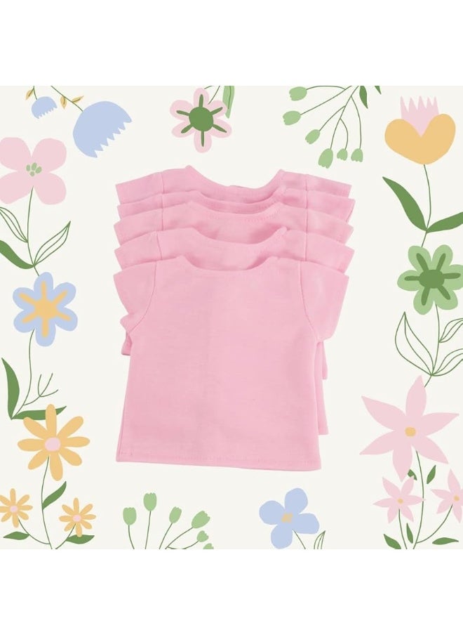 Emily Rose Emily Rose 18 Inch Doll Clothes 5 Pack Pink 18-in Doll Classic Casual T-Shirts Tees Basics Value Bundle | Gift-Boxed! | Fits Most 18" Dolls  - Image 4