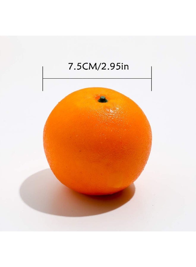 Realistic Artificial Orange Fruit for Home, Kitchen, Party Decoration, 6 Pieces - Image 3