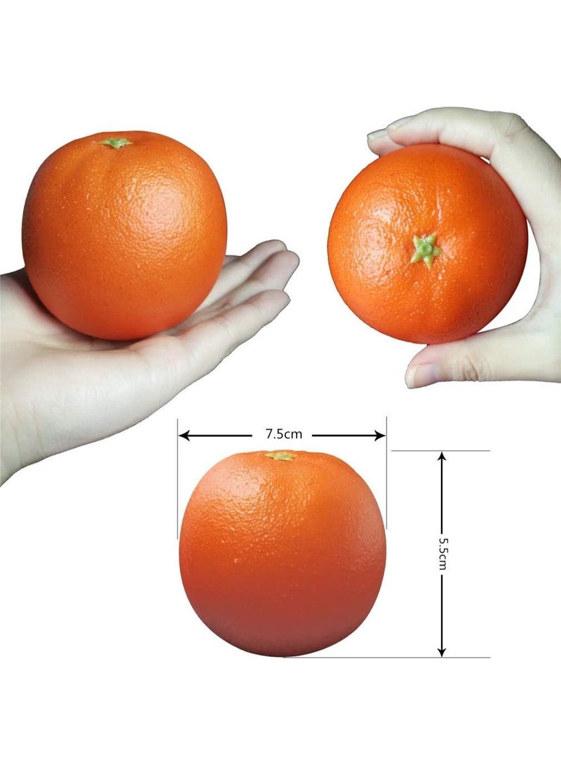 Realistic Artificial Orange Fruit for Home, Kitchen, Party Decoration, 6 Pieces - Image 4