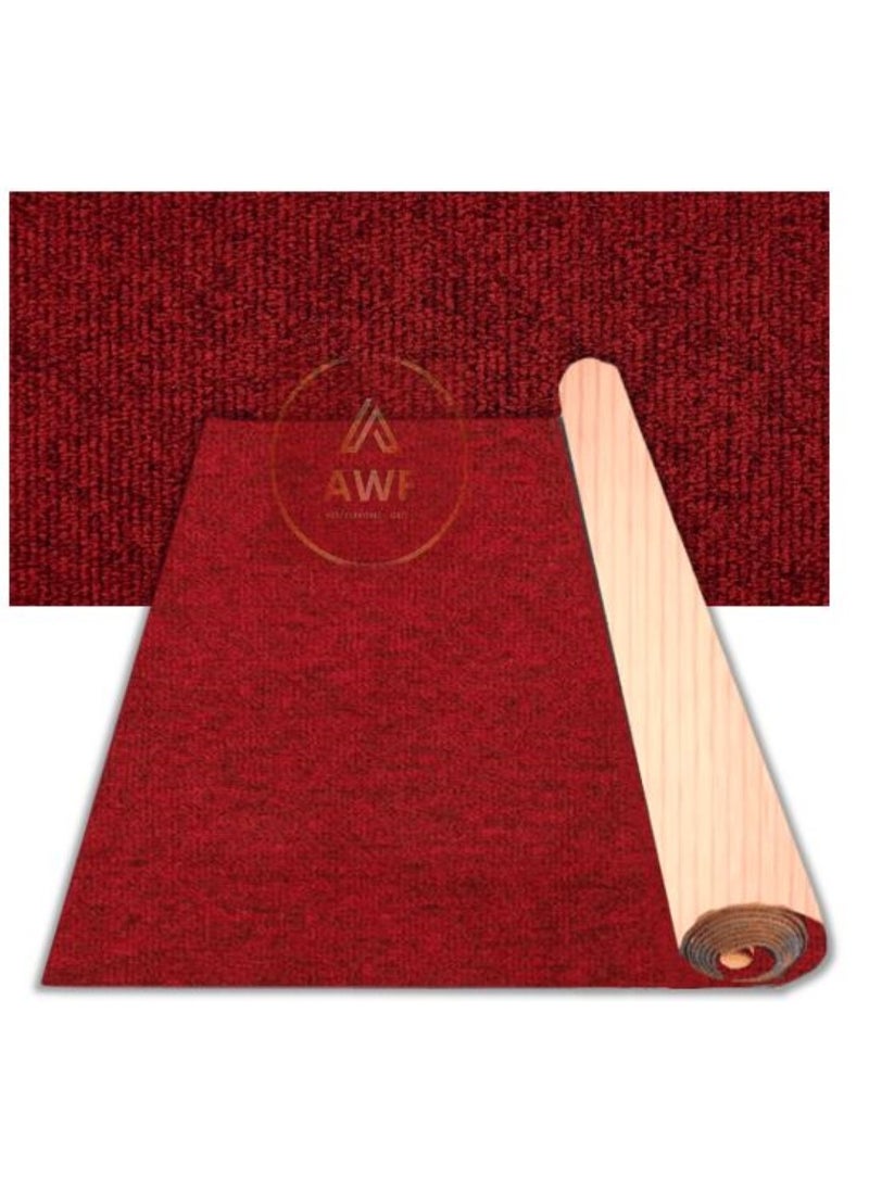 AL WADI FURNITURE AWF Al Wadi Furniture Loop Pile Carpet Dark Red  - Image 1