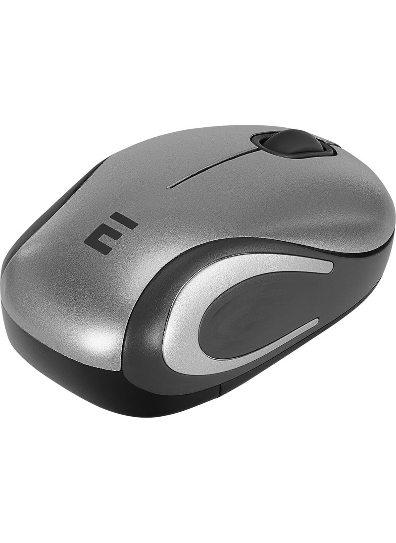 Everest SMW-555 USB Silver 2.4ghz Optical Wireless Mouse  - Image 5