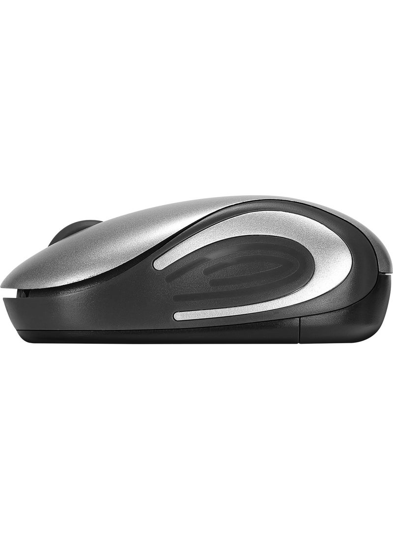 Everest SMW-555 USB Silver 2.4ghz Optical Wireless Mouse  - Image 3