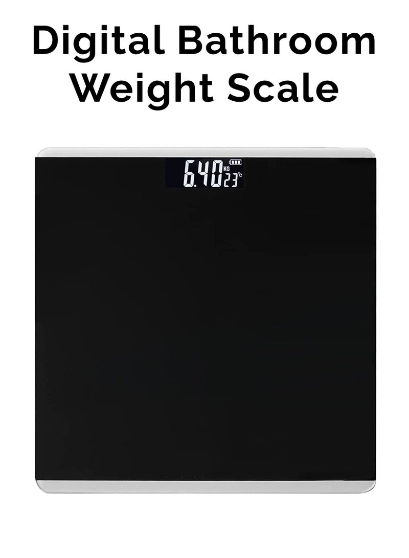 Automatic Personal Glass Digital Weighing Smart Scale Intelligent Electronic Household Machine With LCD Display Accurate Body Fat Weight Measurement For Bathroom Kitchen Home Office lbs/kg - Image 1