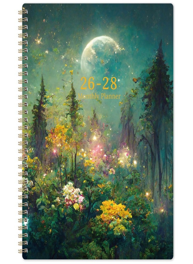 Pinchoco 2026-2028 Monthly Planner/Calendar - 3 Year Monthly Planner 2026-2028, Jan.2026 - Dec.2028, 9" x 11", 3 Year Calendar 2026-2027-2028 with 36-Month Tabs, Inner Pocket - Dreaming Moonlight - Image 1