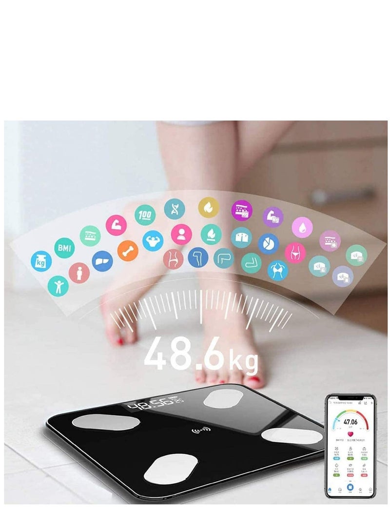 Weight Scales Smart Body Fat Body Composition Scales BMI Analyzer Bluetooth Electronic Weighing Scale, Body Composition Monitors with Smartphone App Useful Gift for Home Family - Image 3