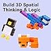 Dotimo kids Dotimo 100PCS Math Linking Cubes Math Cubes for Kids Ages 48 Counting Snap Cubes Manipulatives with 10 Colors Preschool Learning Activities Classroom Supplies Homeschool 100Cubes - Image 4