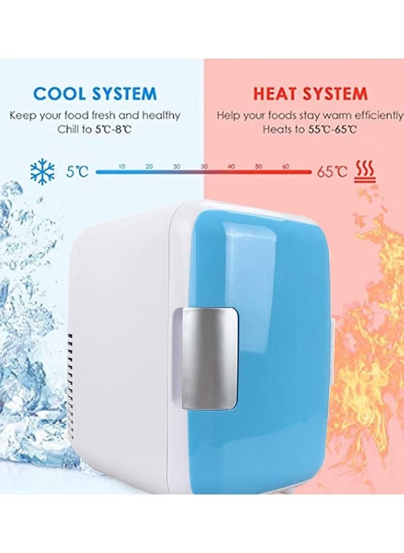 Mini Car Fridge 4L – Heating & Cooling, Travel-Friendly Design