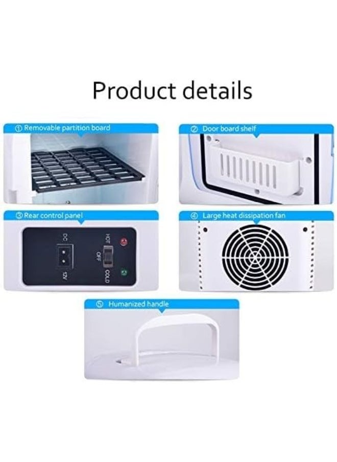 Mini Car Fridge 4L – Heating & Cooling, Travel-Friendly Design
