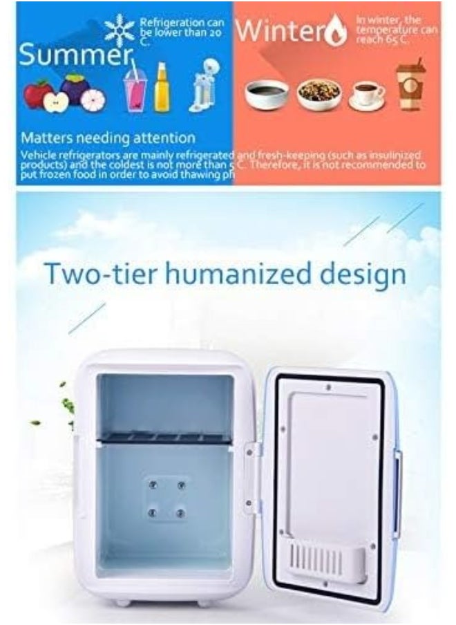 Mini Car Fridge 4L – Heating & Cooling, Travel-Friendly Design