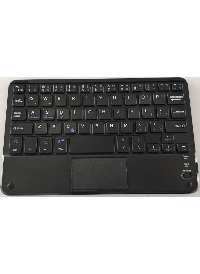 Generic - Square Hat Touch Bluetooth Keyboard For Apple Lenovo Huawei Mobile Phone Tablet Magnetic Magic Control Wireless Charging Keyboard-Color:9 Inch Touch Black-Product Type:Ten Inch Type-c Charging (send Charging Line) - Image 1