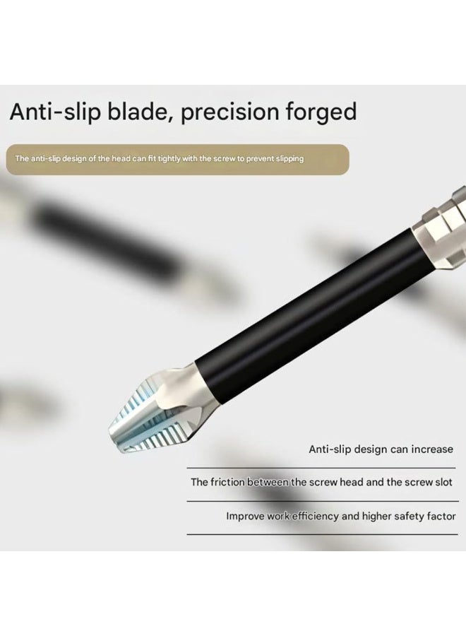 Relex High Magnetic Screwdriver Drill Bit Set, Anti Slip Magnetic Electric Screwdriver Set for Impact Driver, Upgrade Strong Magnetic Durability Screwdriver Drill Bit Set, 25 50 65 70 90 150mm (12PCS) - Image 2