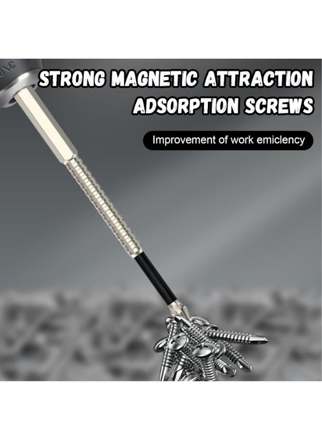 Relex High Magnetic Screwdriver Drill Bit Set, Anti Slip Magnetic Electric Screwdriver Set for Impact Driver, Upgrade Strong Magnetic Durability Screwdriver Drill Bit Set, 25 50 65 70 90 150mm (12PCS) - Image 5