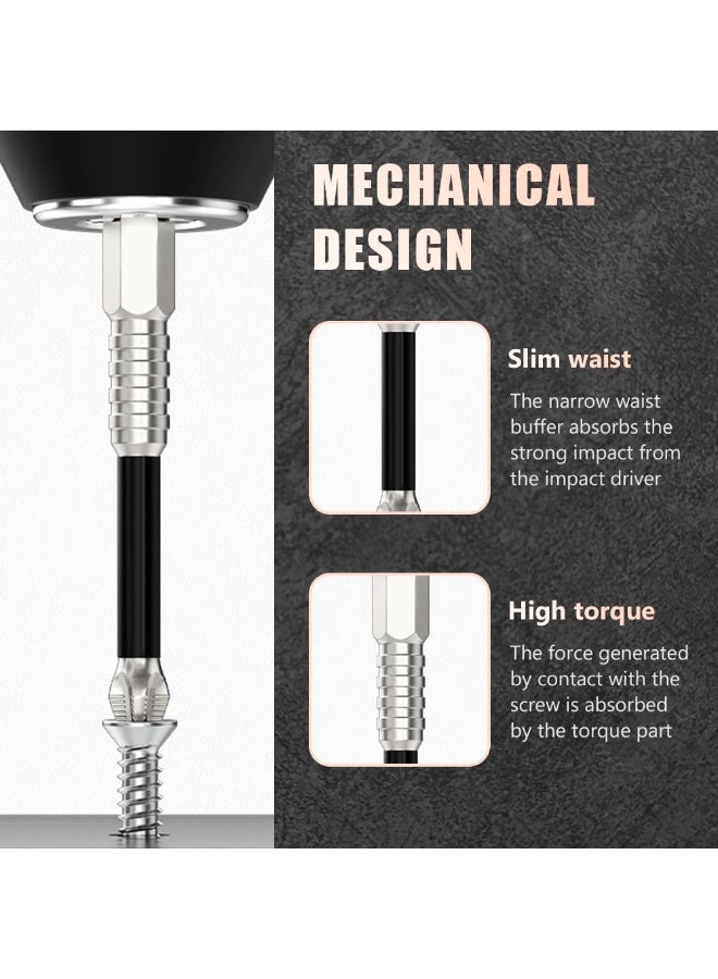 Relex High Magnetic Screwdriver Drill Bit Set, Anti Slip Magnetic Electric Screwdriver Set for Impact Driver, Upgrade Strong Magnetic Durability Screwdriver Drill Bit Set, 25 50 65 70 90 150mm (12PCS) - Image 3