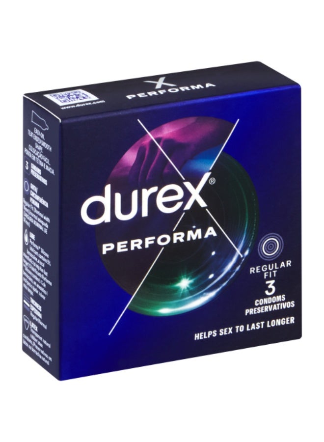 Durex Performa Condoms – 3 Pieces - Image 1