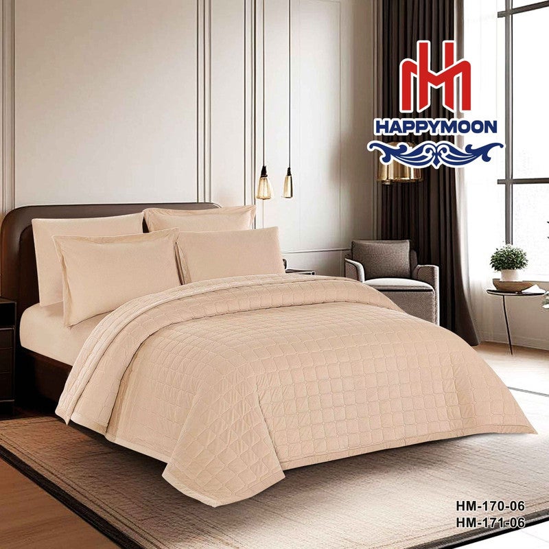 HAPPYMOON Velvet Comforter Set – 6 Pieces, King Size, Fits 250 × 230 cm Double Bed | Soft, Warm & Cozy - Image 1