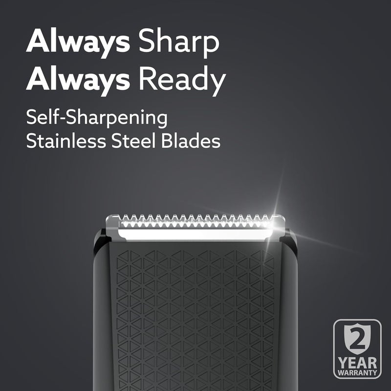 AGARO Beard Trimmer MT5005, 90 mins run time with Type C, 6 comb attachments, Self sharpening blades | Trimmer for Men - Image 3