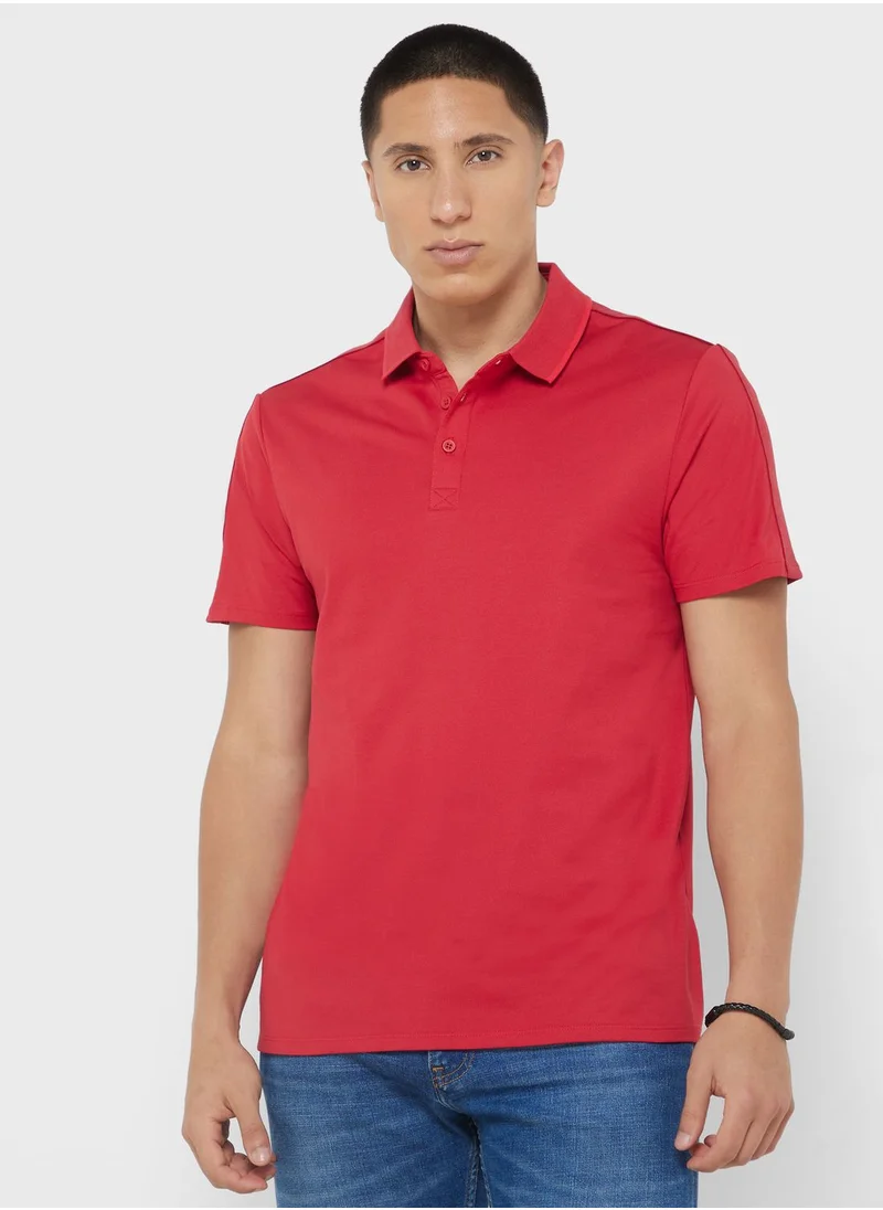 GUESS Pique Tape Polo