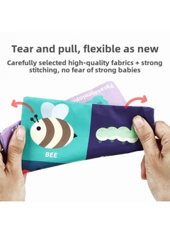 Generic Direct Baby Toys Tear-proof Tissue Box Tissue Finger Exercise Soothing Baby Cloth Book Cross-border-Color:Dinosaur/3 Silk Scarves +3 Ringing Paper  - Image 3