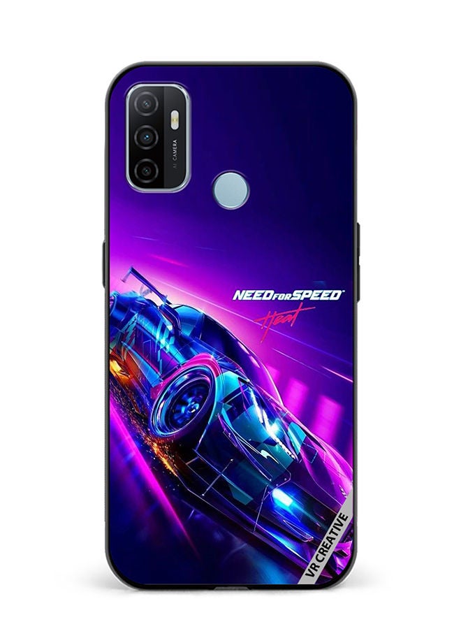 VR CREATIVE Protective Case Cover For Oppo A53 Need For Speed Design Multicolour - Image 1