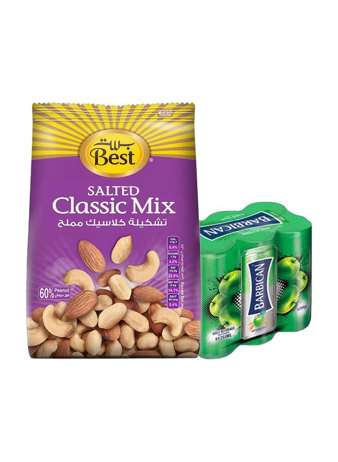noon Best Salted Classic Mixed Nuts 300grams + Barbican Apple Flavor Malt Beverage, Can, 250ml × 6 Pack of 6 - Image 1