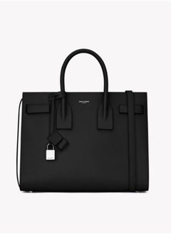 Yves Saint Laurent SAC DE JOUR Women's Handbag – Black Grained Leather Top Handle Bag  - Image 1