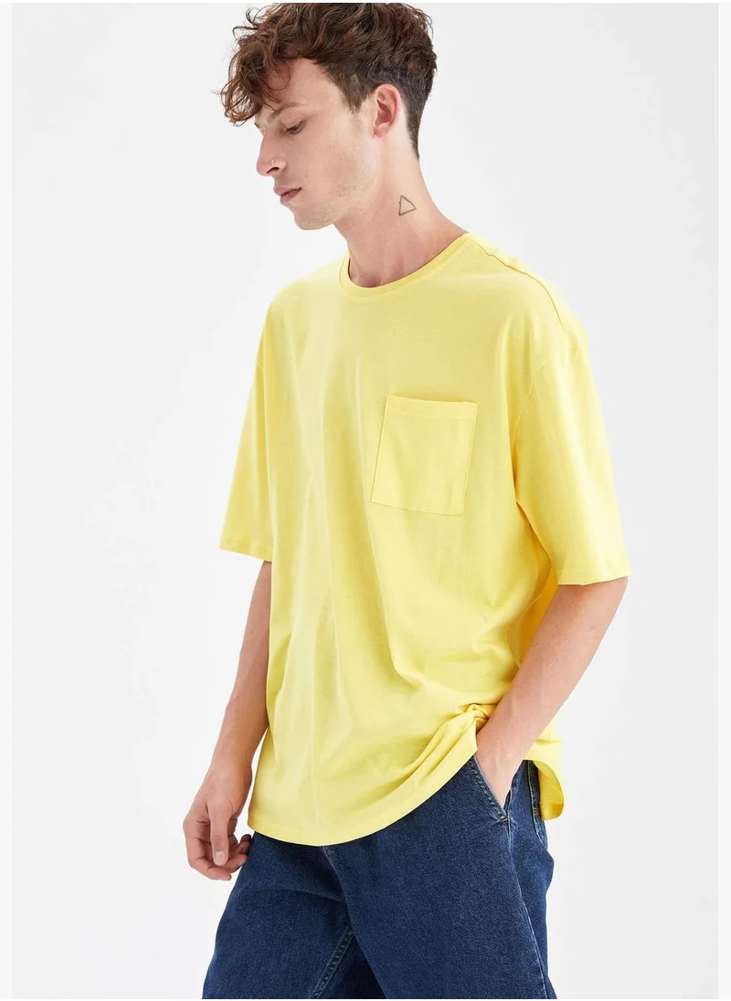 DeFacto Oversize Fit Short Sleeve Knitted T-shirt