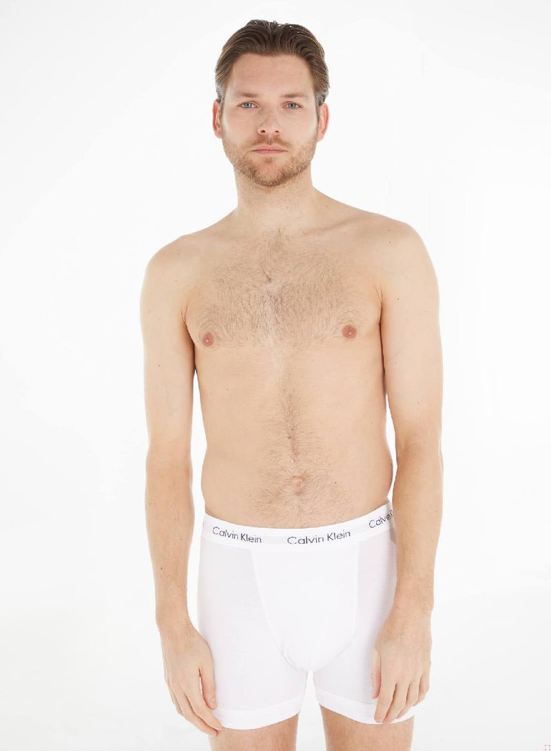 كالفن كلاين طقم 3 سراويل داخلية - كوتون ستريتش - Image 2