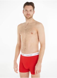 CALVIN KLEIN Men's 3 Pack Trunks - Cotton Stretch, Multicolor  - Image 4