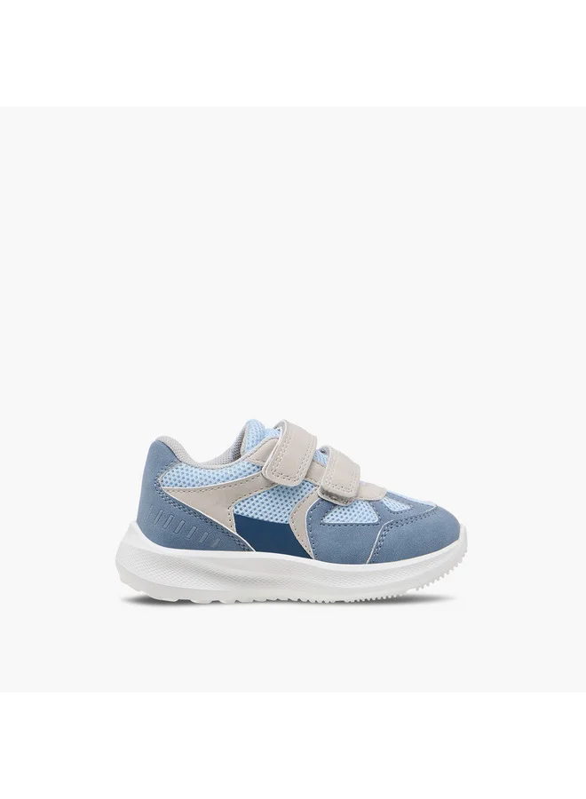Barefeet Boys Panelled Sneakers with Hook and Loop Closure