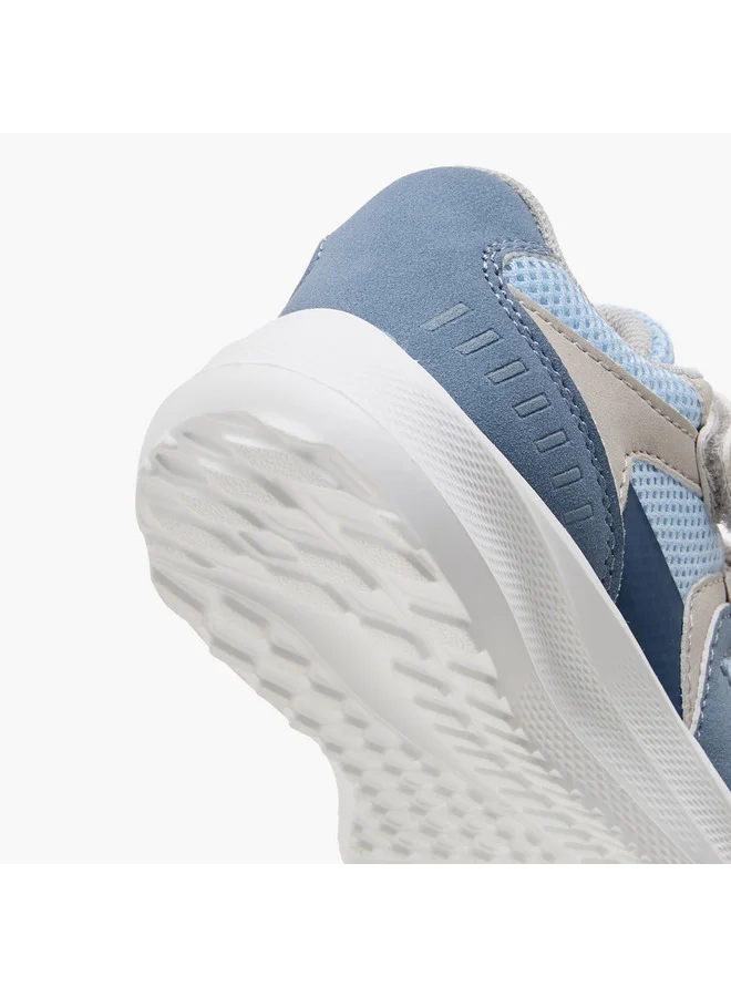 Barefeet Boys Panelled Sneakers with Hook and Loop Closure