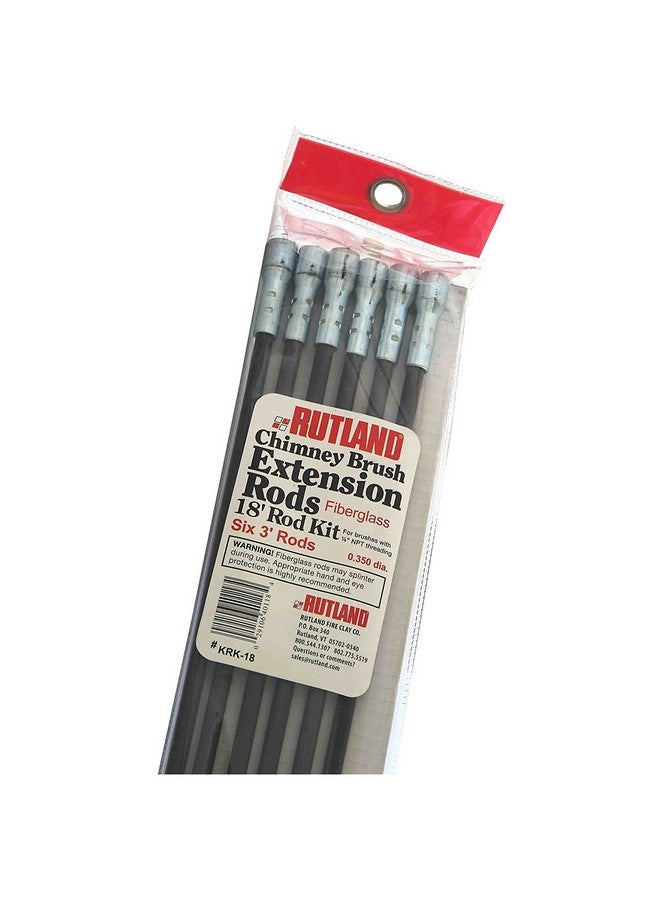 Rutland Products Rutland KRK-18 Fiberglass Chimney Brush Rod Kit