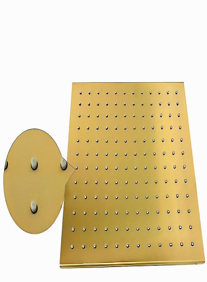 CARNIVAL Heavy 12x12" Inch GOLD Overhead Ceiling Shower Head | Stainless Steel 304 Rainfall GOLD Shower Head For Bathroom | Premuim PVD Finish WIthout Arm (Gold, Stainless Steel) - Image 2