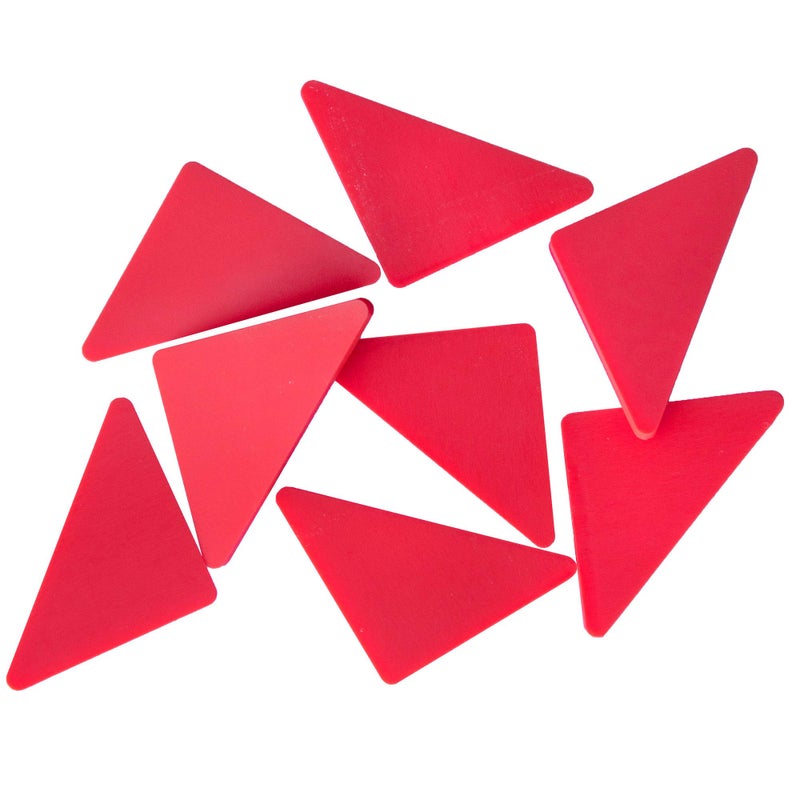 Thirteen Chefs Cutting Board Feet Non Slip Silicone Pads Set of 8 Red  Non Adhesive Glue Free