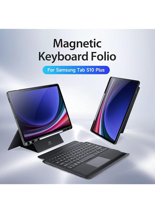 erorex - Trackpad Keyboard Compatible With Samsung Galaxy Tab S10 Plus Tab S10+ 12.4 Inch 2024 Detachable Magic Keyboard Case With Pencil Holder For Tab S10+ - Image 1