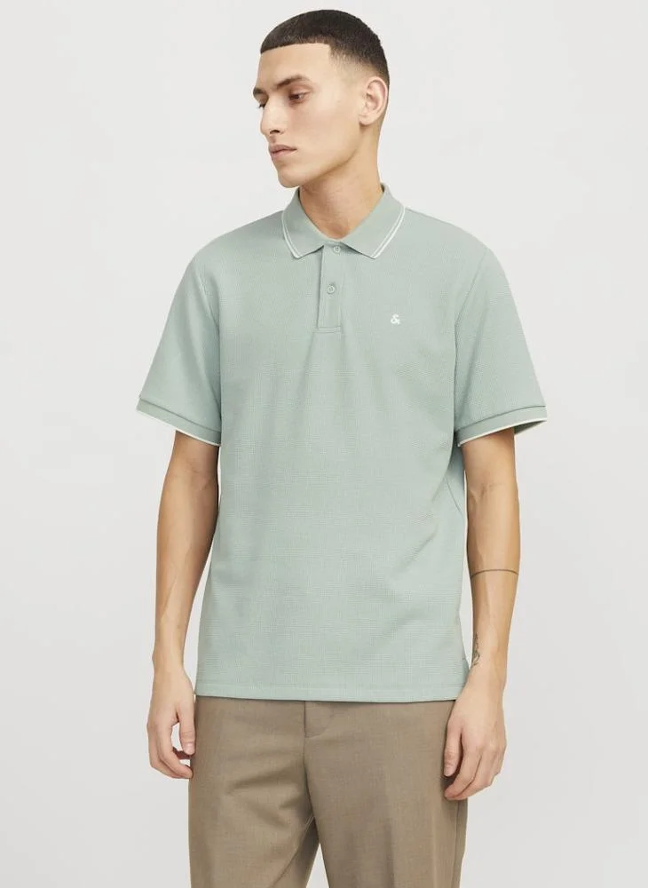 JACK & JONES Logo Print Polo Shirt