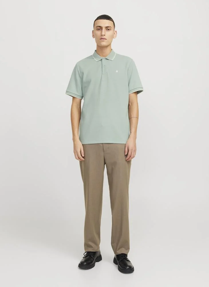 جاك اند جونز Logo Print Polo Shirt