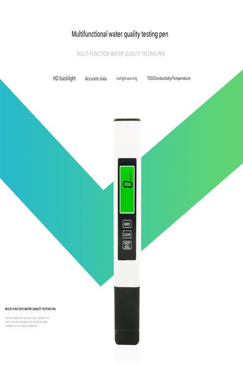 Two-color backlight TDS water quality test pen Three-in-one EC water quality test TDS pen - Image 2