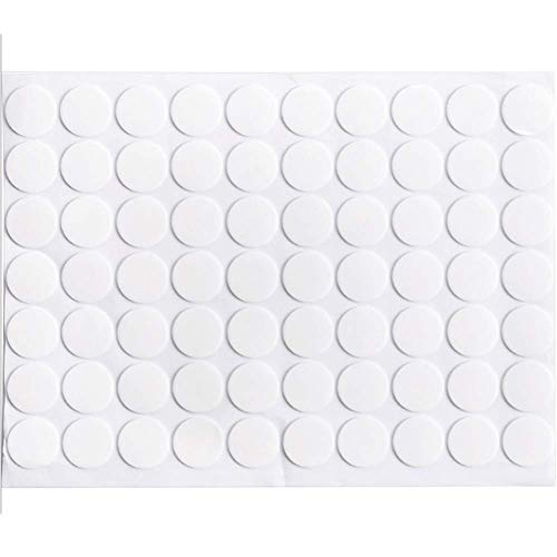Teensery 210 Count Transparent Double-Sided Tape Stickers Round Acrylic No Traces Adhesive Sticker Creative Super Sticky Waterproof Small Stickers | 22.2 x 17.4 x 1.1 cm - Image 2