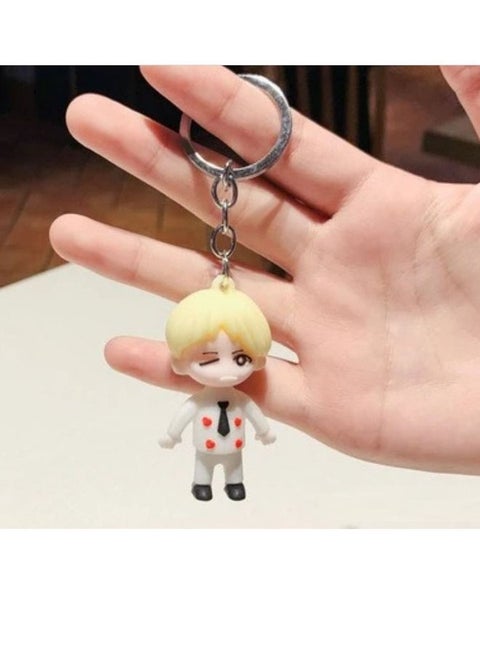 Distinctive cartoon keychain with BST design distinctive accessory suitable for keys and bags
