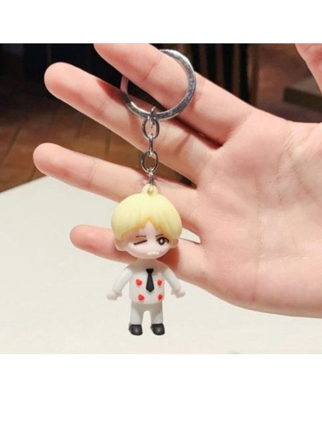 Distinctive cartoon keychain with BST design distinctive accessory suitable for keys and bags