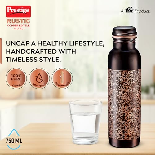 Prestige Rustic Copper Water Bottle - 750 ml - Image 3