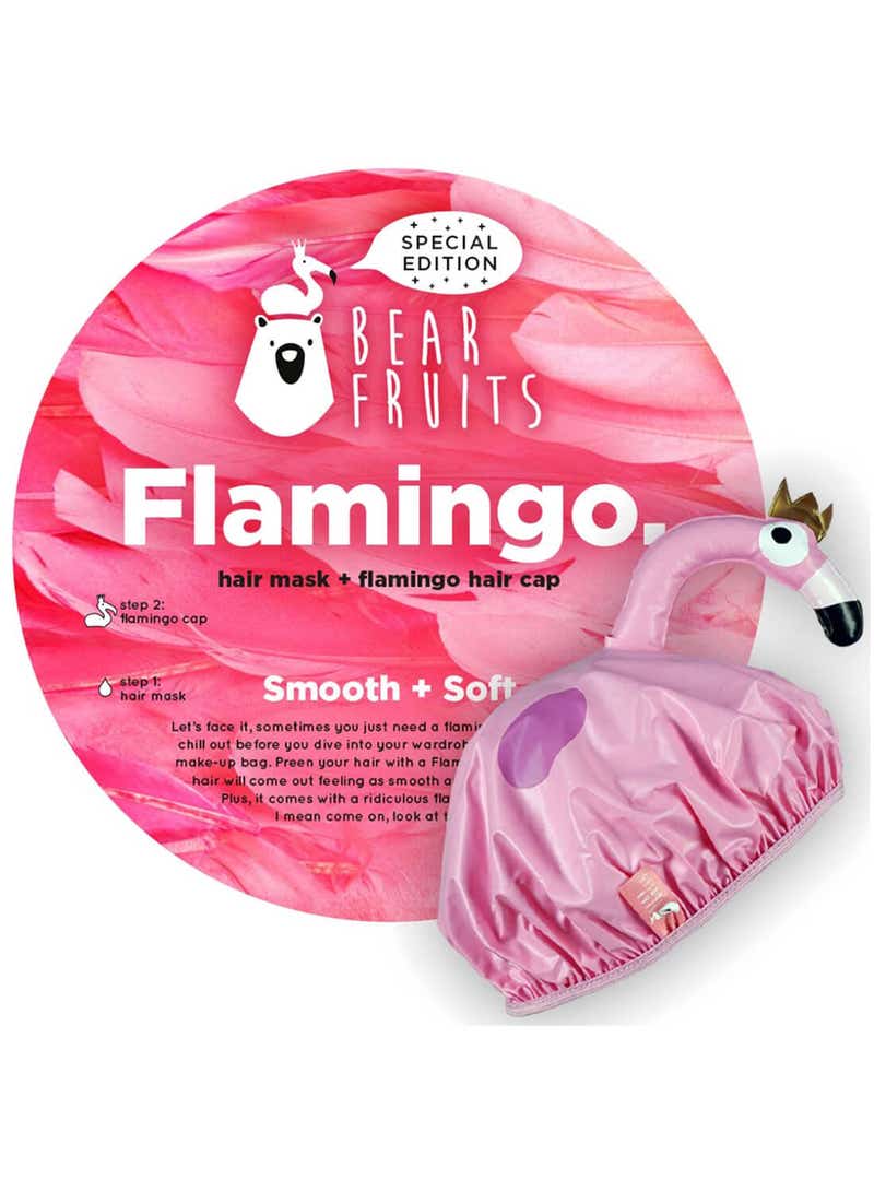 Bear Fruits Hair Mask + Cap Flamingo Soft 20Ml