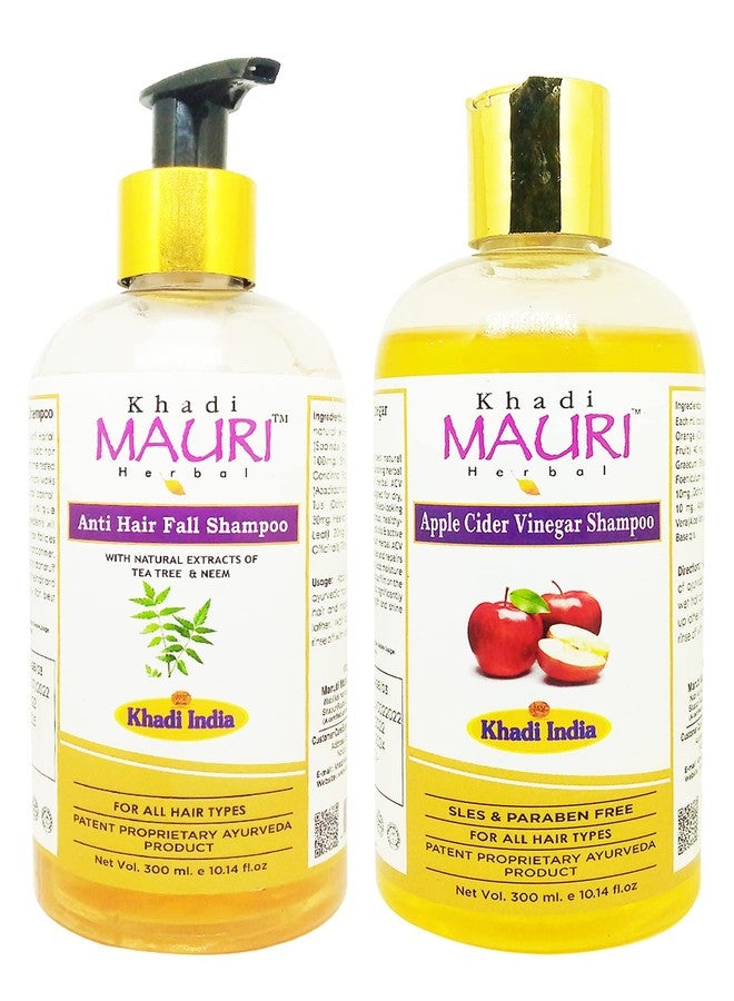 Khadi Mauri Anti Hair Fall & Apple Cidar Vinegar Shampoo - Pack of 2 (510 ml) - Image 1