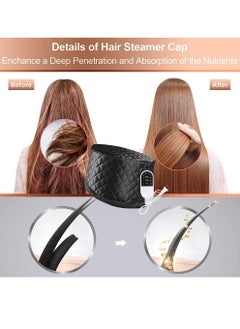 Generic Heat Cap for Deep Conditioning with 10-level Heats Up Quickly, Thermal Cap for Hair Steamer Cap for Natural Hair Portable Electric Heat Hair Spa Cap for Home Use  - Image 2